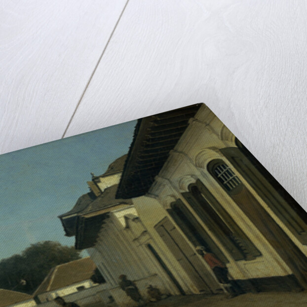 A street in the old part of Batavia Jakarta Indonesia by Jan Weissenbruch