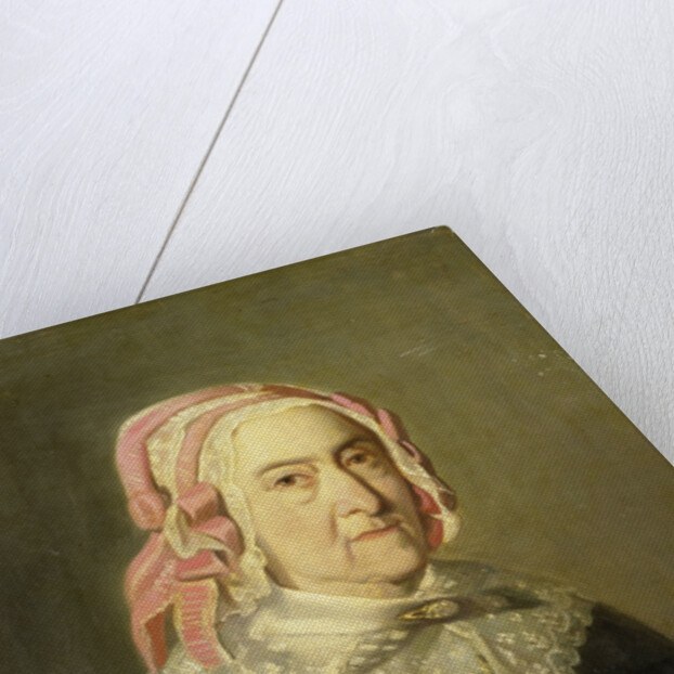 Portrait of Sientje Nijkerk-Servaas at 90 years old, 1857 by Jozef Israëls