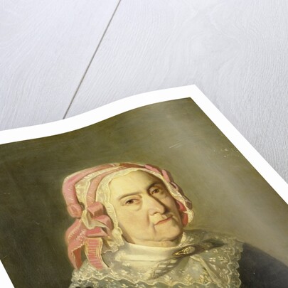 Portrait of Sientje Nijkerk-Servaas at 90 years old, 1857 by Jozef Israëls