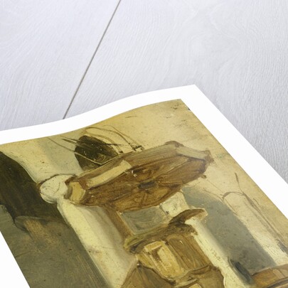 The pulpit of a church in Hoorn, The Netherlands by Johannes Bosboom