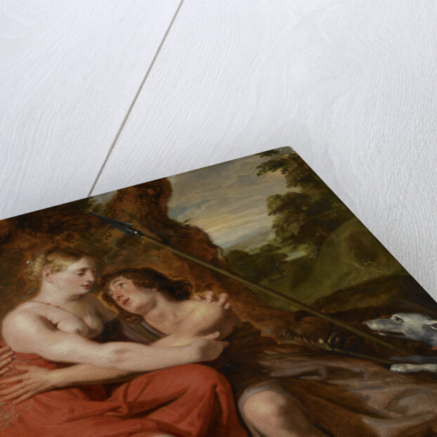 Venus and Adonis by Josse de Pape