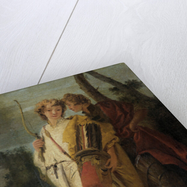 Young Man with Bow and large Quiver and his Companion with a Shield, formerly entitled Telemachus and Mentor by Giovanni Battista Tiepolo