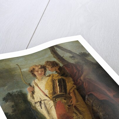 Young Man with Bow and large Quiver and his Companion with a Shield, formerly entitled Telemachus and Mentor by Giovanni Battista Tiepolo
