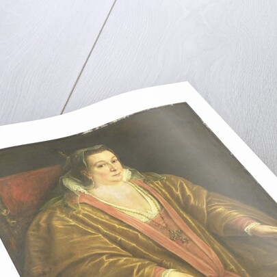 Portrait of a Woman, probably Morosina Morosini, Wife of Marino Grimani, Doge of Venice Italy by Workshop of Leandro Bassano