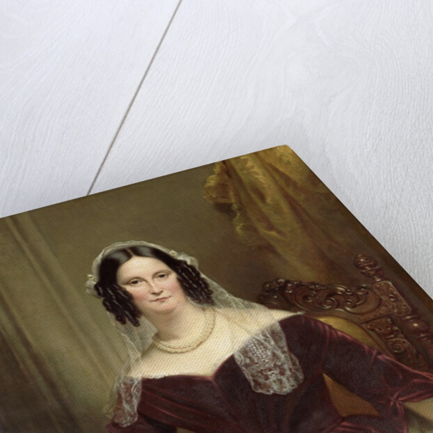 Portrait of Dieuwke Fontein, second Wife of Adriaan van der Hoop by Jan Adam Kruseman