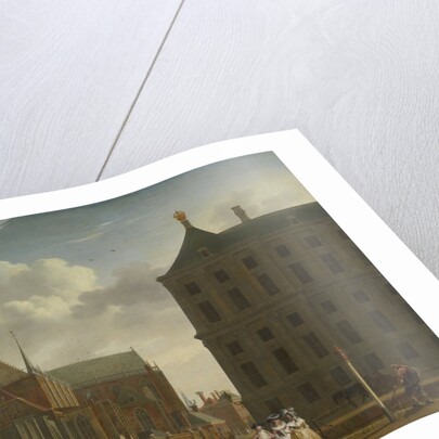 The Nieuwe Kerk and the Town Hall on the Dam in Amsterdam, The Netherlands by Isaac Ouwater