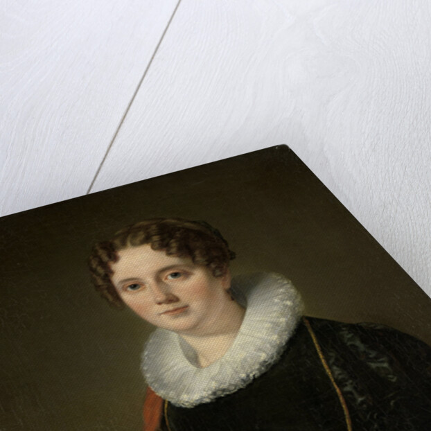 Portrait of Marie Allebé-Herckenrath, Grandmother of the Painter August Allebé by Cornelis Kruseman