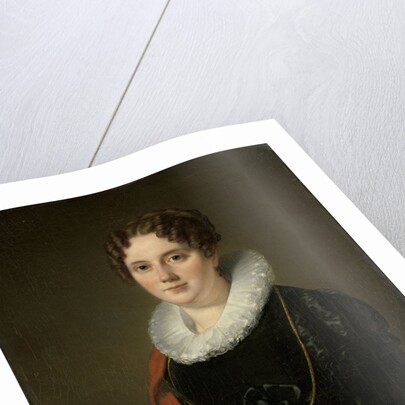 Portrait of Marie Allebé-Herckenrath, Grandmother of the Painter August Allebé by Cornelis Kruseman