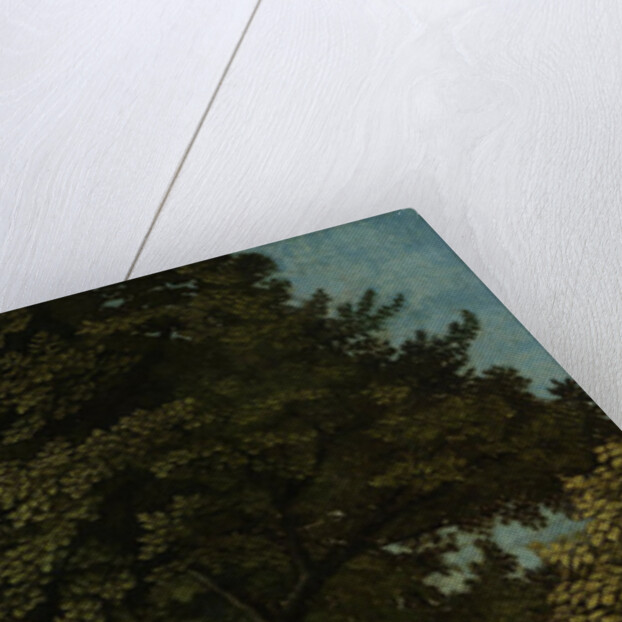 View in a Forest, outer left wing of a triptych by Gerard David