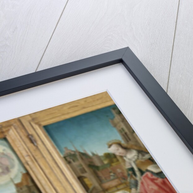 Triptych with Virgin and Child with Saints, male Donor with Saint Martin, female Donor with Saint Cunera, and the Annunciation by Master of Delft