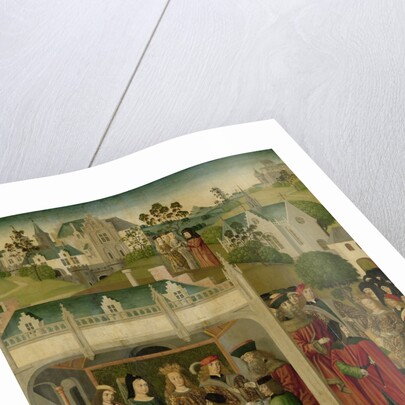 Wedding Feast of Saint Elizabeth of Hungary and Louis of Thuringia in the Wartburg by Master of the St Elizabeth Panels