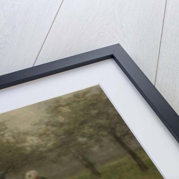 Shepherdess with a Flock of Sheep by Anton Mauve