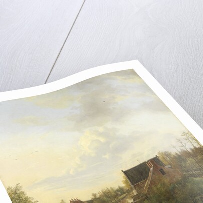 The Canal at ’s-Graveland, The Netherlands by Pieter Gerardus van Os