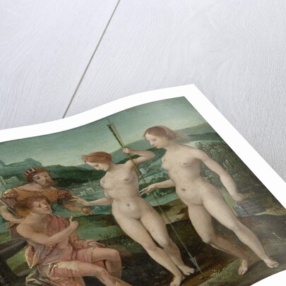 Judgment of Paris by Circle of Master of the Female Half Figures