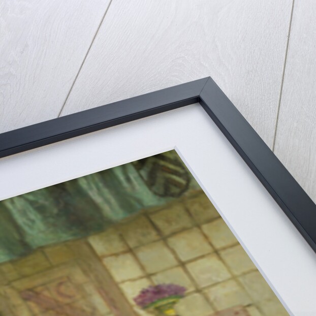 Old woman by the fireplace by August Allebé