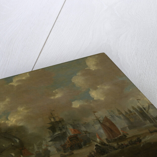 Naval Battle in the Sound near Elsinore (Helsingnør) between the Dutch and Swedish Fleets, 8 November 1658 by Peter van de Velde