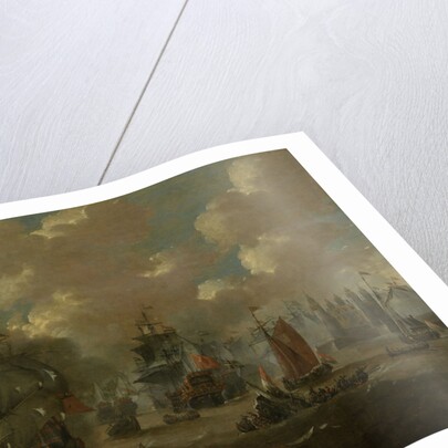 Naval Battle in the Sound near Elsinore (Helsingnør) between the Dutch and Swedish Fleets, 8 November 1658 by Peter van de Velde