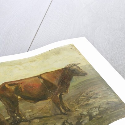 Ploughing farmer by Willem van Konijnenburg
