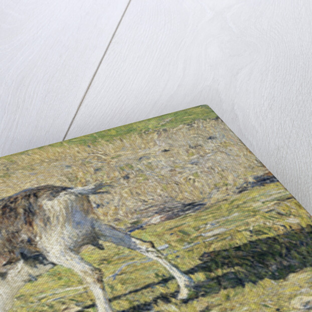 A Goat with her Kid, Giovanni Segantini by Italian painter