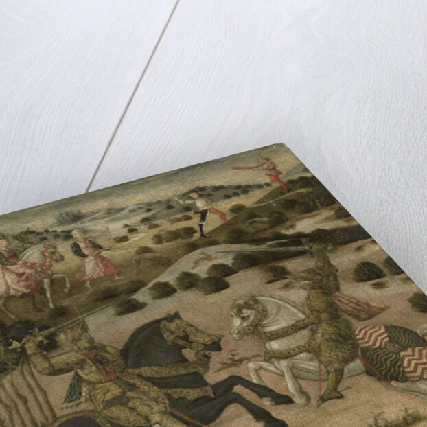 Legend of a Knight (end panel of a cassone) by Anonymous