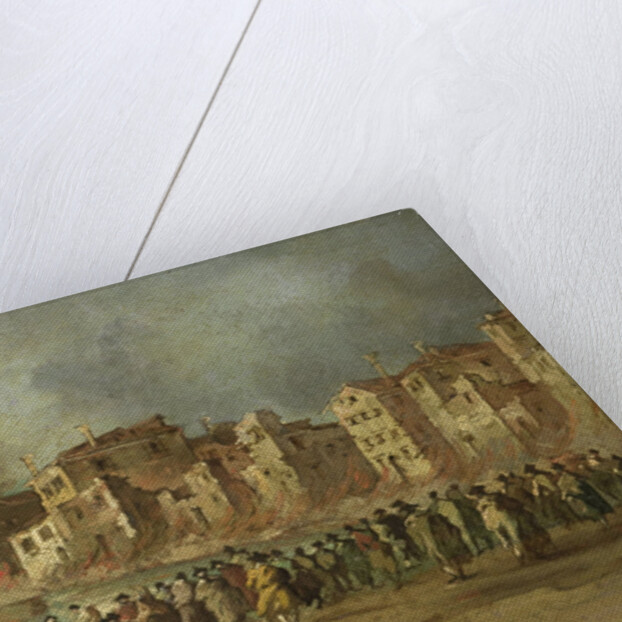 Fire in the San Marcuola Oil Depot, Venice, 28 November 1789, Italy by Francesco Guardi