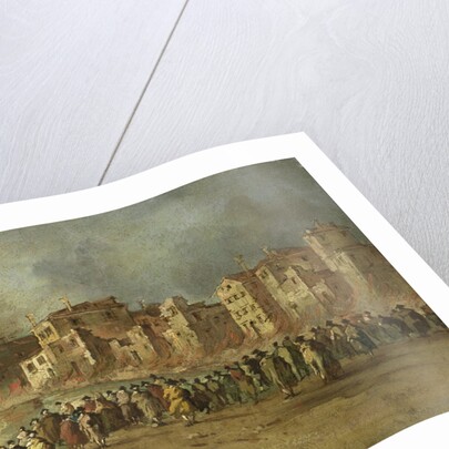 Fire in the San Marcuola Oil Depot, Venice, 28 November 1789, Italy by Francesco Guardi