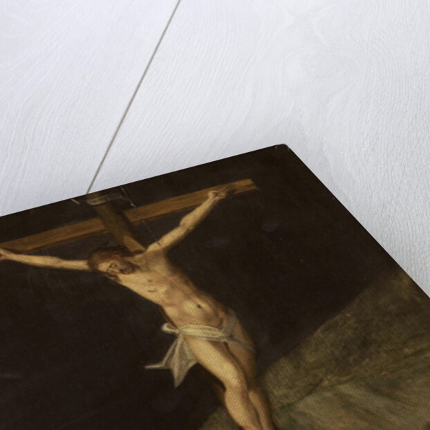 Mary Magdalene at the foot of the cross by Anonymous