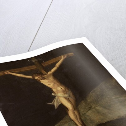 Mary Magdalene at the foot of the cross by Anonymous
