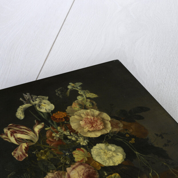 Still life with flowers by Jacob van Walscapelle