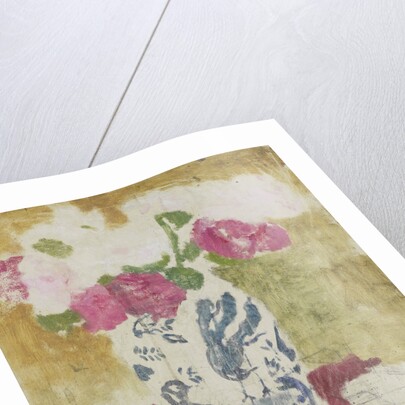 Vase with rose flowers by George Hendrik Breitner