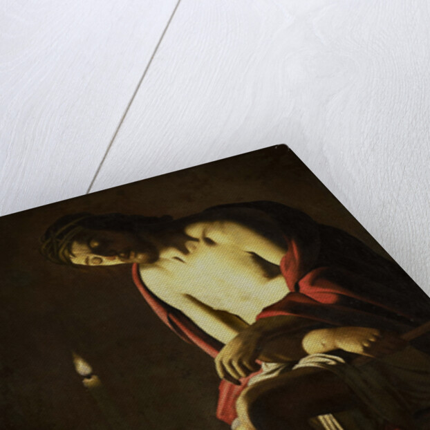 Christ seated on the cold stone by Anonymous