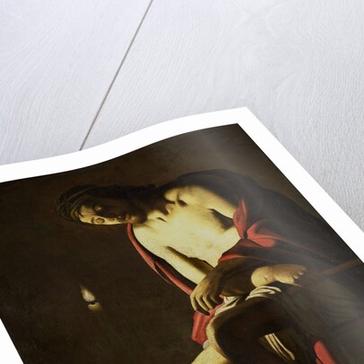 Christ seated on the cold stone by Anonymous