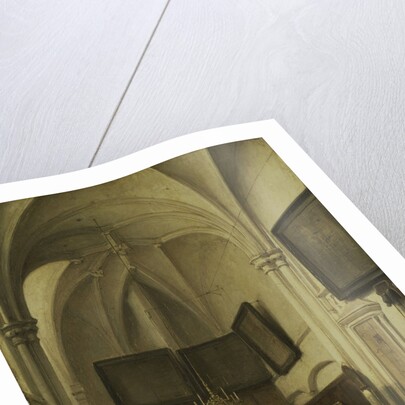 The vestry of the Sint Stevens Church Nijmegen, The Netherlands by Johannes Bosboom