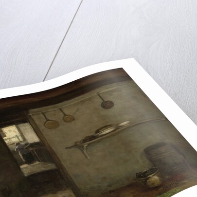 Cellar of the Artist’s Home in The Hague by Johan Hendrik Weissenbruch