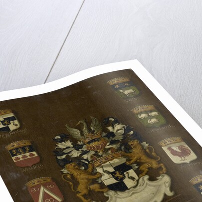 Coat of Arms of Jan van Reyersbergh with its eight quarterings by Anonymous