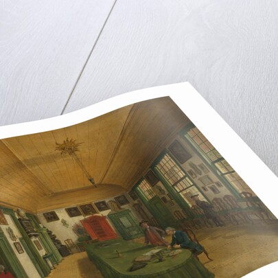 Interior of the Hall of the Art Is Obtained by Labor Society in Leiden, The Netherlands by Paulus Constantijn la Fargue
