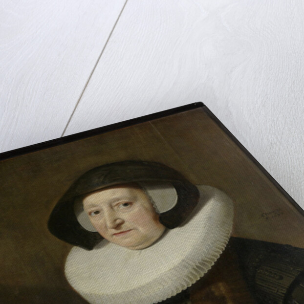 Portrait of Maria Petitpas, second Wife of Johannes Wttenbogaert (Jan Uytenbogaert) by Workshop of Michiel Jansz van Mierevelt