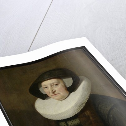 Portrait of Maria Petitpas, second Wife of Johannes Wttenbogaert (Jan Uytenbogaert) by Workshop of Michiel Jansz van Mierevelt