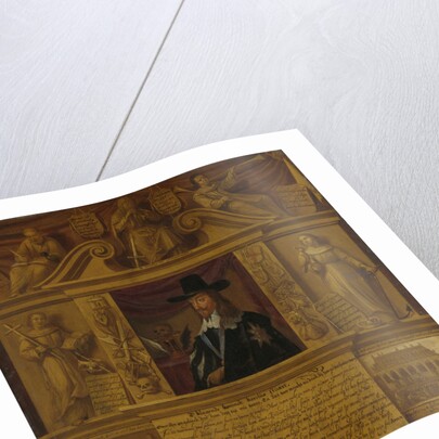 Portrait of Charles I, King of England, in a Frame with Allegorical Figures and Historical Representations by Anonymous