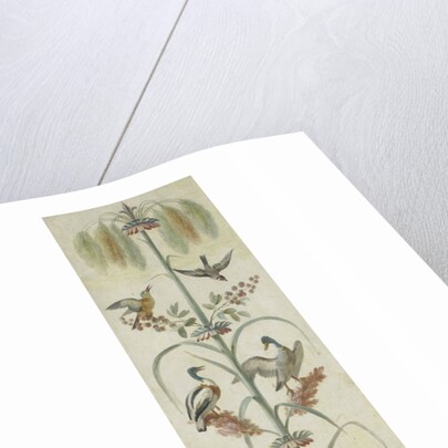 Decorative Depiction with Plants and Animals by Anonymous