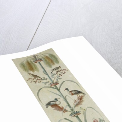 Decorative Depiction with Plants and Animals by Anonymous