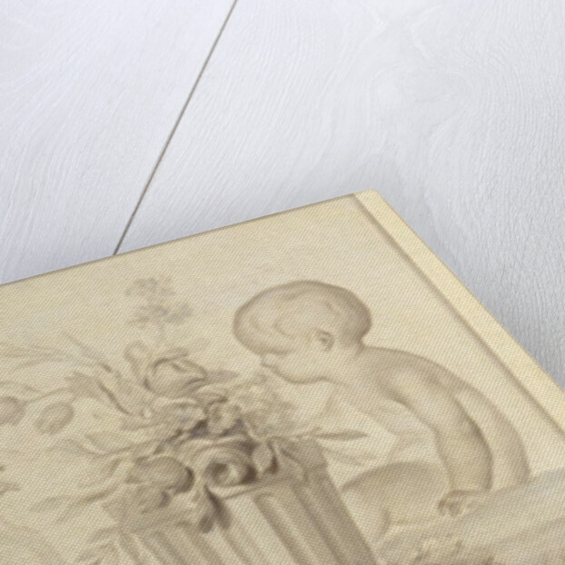 Six Putti with Flowers and Fruit and the Attributes of Drawing by Jurriaan Andriessen