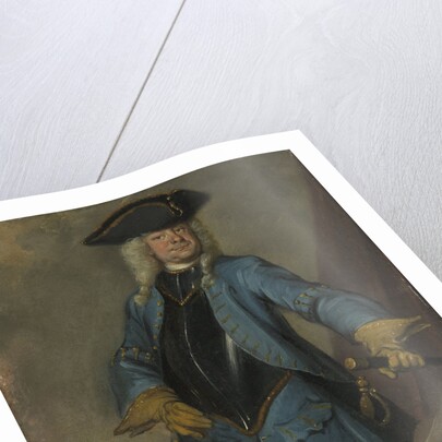 Portrait of Gerrit Sichterman, Quartermaster General of the Cavalry, Colonel of the Orange-Groningen Infantry, Commandant of Grave by Cornelis Troost