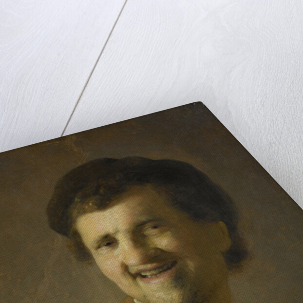 Bust of a laughing young man by Circle of Rembrandt Harmensz. van Rijn