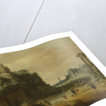 Roman Landscape with the Palatine to the left and part of the Roman Forum on the right by Pieter Anthonisz Groenewegen