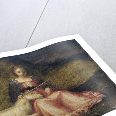 Woman with Unicorn by Anonymous