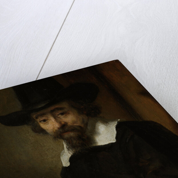Portrait of a man, thought to be Dr. Ephraïm Bueno by Rembrandt Harmensz. van Rijn