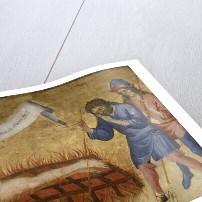 Martyrdom of Saint Lawrence, with Two Benedictine Nuns by Jacobello del Fiore