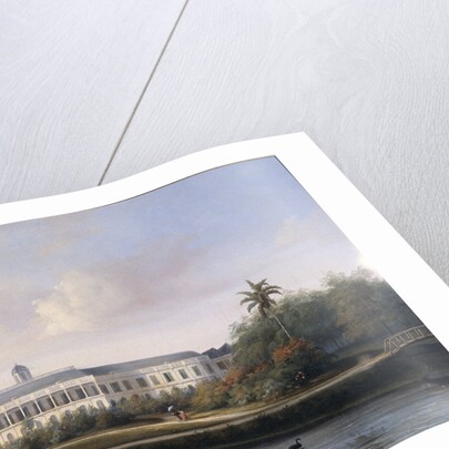 Rear View of Buitenzorg Palace before the Earthquake of 10 October 1834, Kota Bogor Java Indonesia by Willem Troost II