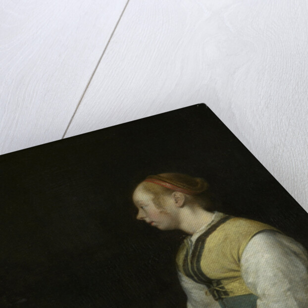 Seated Girl in Peasant Costume by Gerard ter Borch II